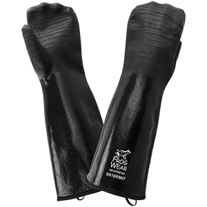 FrogWear® Premium 18-Inch Insulated Neoprene Heat Resistant Food/Chemical Handling Mitt - 9918RMIT