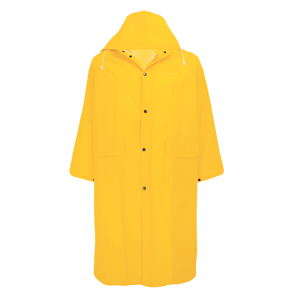 [SA-RCB89] 49" Long Yellow PVC Raincoat