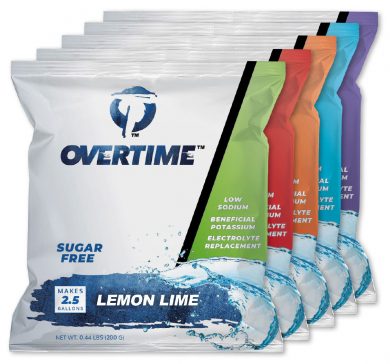 Overtime™ Electrolyte Replacement, 2.5 Gallon Yield Powder Pack, 35 CT Variety Pack