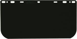 Polycarbonate Universal Visor Safety Faceshield, Dark Green, 8-Inch by 15-1/2-Inch