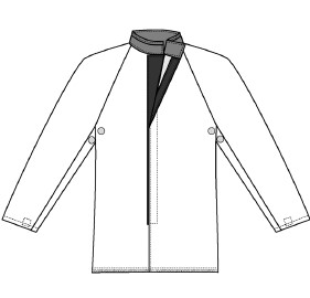 Coat, 14 oz. Aluminized OPF Carbon/DuPont Kevlar® Blend, 2X