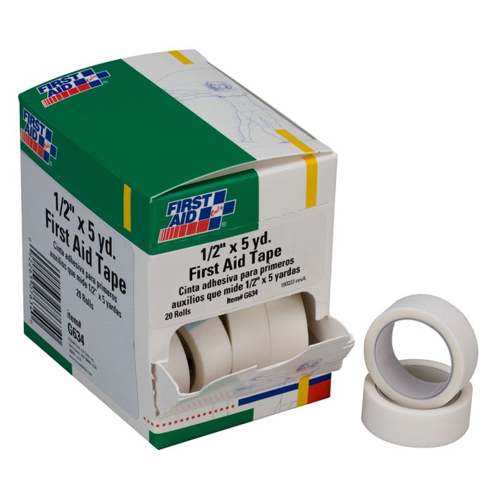 1/2"X5 Yd. First Aid Tape, 20 Per Box