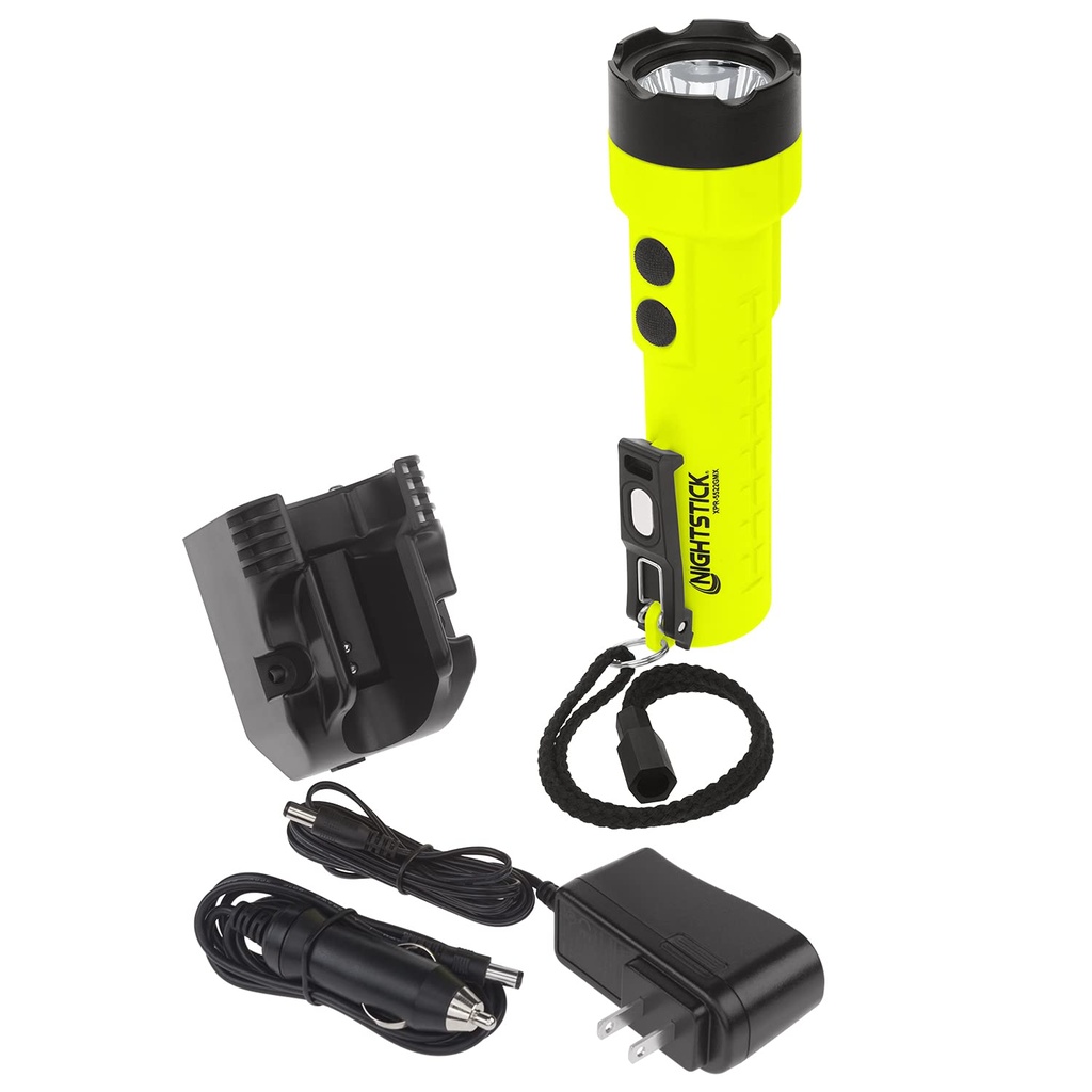 Zone 0 IS Permissible Rechargeable Dual-Light Flashlight w/Dual Magnets