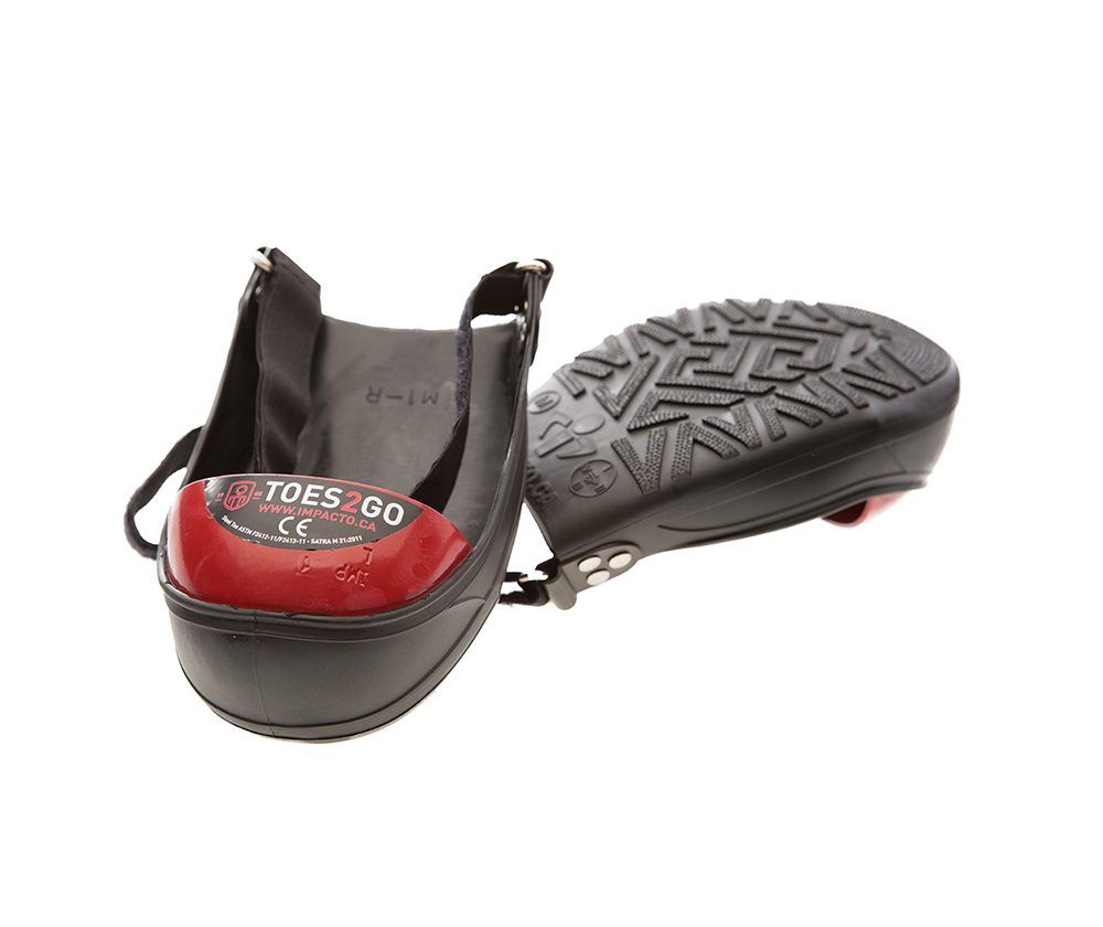Toes 2 Go Steel Toe Cap, Flexible PVC, Adjustable 1" strap
