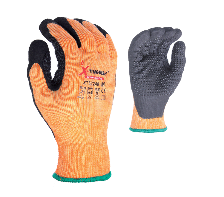 [A-XT52240] 10 Gauge Aramid Fiber Shell, Sandy Nitrile Coated Glove