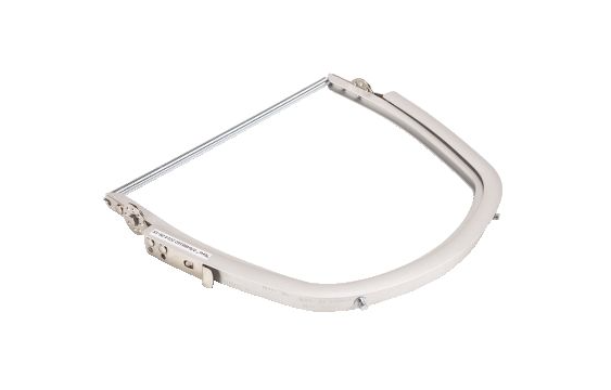 Heavy Duty Anodized Aluminum MSA Frame for Cap Style Hard Hats, Spring coil for easy loading, Three Visor resting Positions