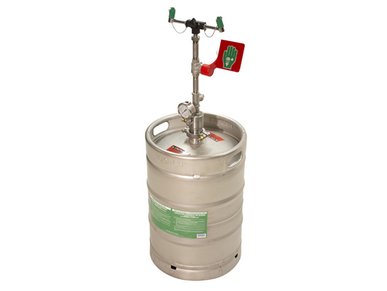 Hughes Portable Self-Contained Emergency Eye Wash, Pressurized (15 Gallon)