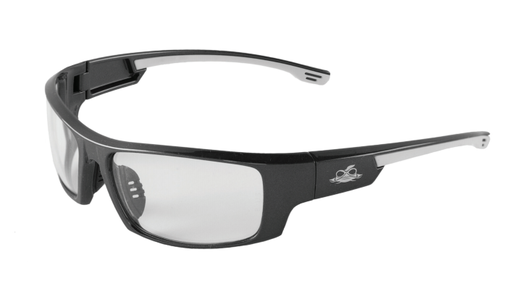 [EP-BH991PFT] Dorado Safety Glass, Shiny Pearl Gray Frame, Clear PFT Lens, Anti-Fog, Anti-Scratch 