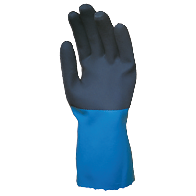 [A-NL34-8] StanZoil NL 12" Knit Lined Neoprene Glove, Rough Grip, Size L