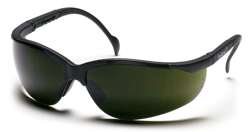 [EP-SB1850SF] Venture II Safety Glass, 5.0 IR Lens & Black Frame