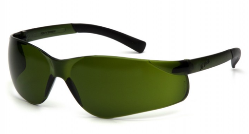 [EP-S2560SF] Ztek® Safety Glass, 3.0 IR Lens w/Green Tinted Temples
