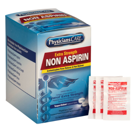 [FA-10-20-425] Extra Strength Non-Aspirin, 125 x 2/Box