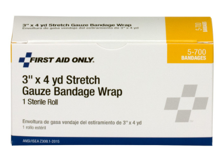 [FA-10-5-700] 3" x 4 yd. Sterile Stretch Gauze