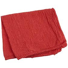 [A-1701R] Red Shop Towels, 50 Each Per Bag
