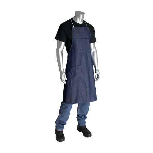 [AP-1002-04] Denim Apron - Three Pockets