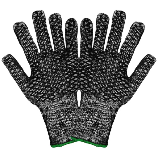 [A-T800HC] 7 Gauge Acrylic Terry Cloth Patterned Palm PVC Glove