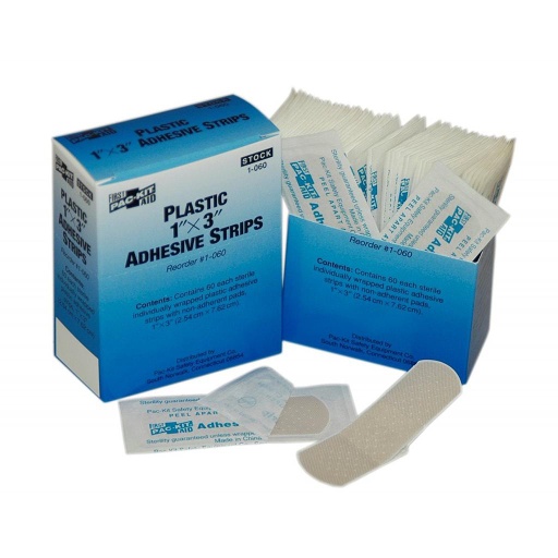 [FA-10-1-060] 1" X 3" Plastic Adhesive Bandage