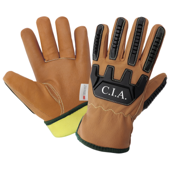 [A-CIA3800INT] Premium Grain Goatskin Leather Glove w/Impact Protection