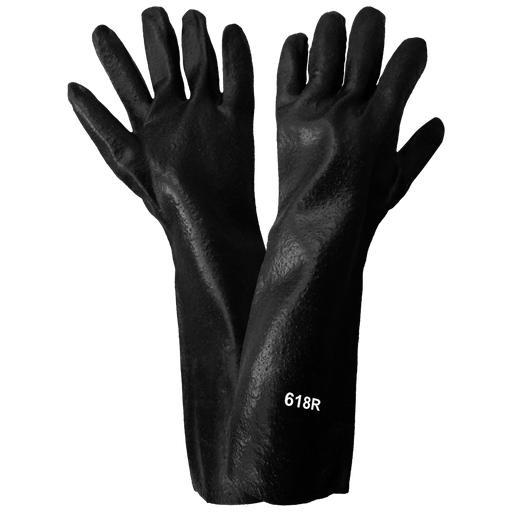 [A-618R] 18" Economy Dipped PVC Gloves