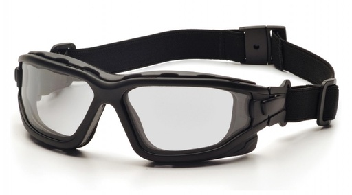 [SB7010SDT] I-Force Clear Dual Pane H2X Anti-Fog Lens with Black Temples/Strap