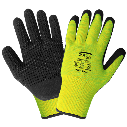 [A-6586HR] Samurai Glove® 10 Gauge Hi-Viz Yellow Glove