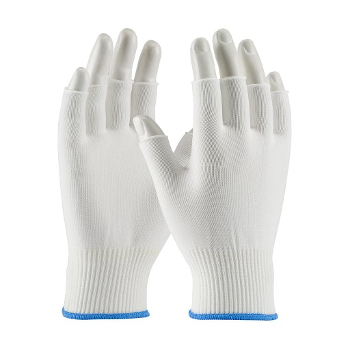 [A-40-732] 100% Nylon Seamless Knit Half Finger Glove