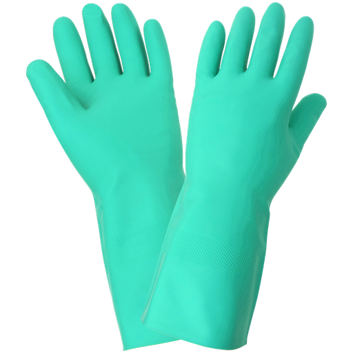 [A-787] FrogWear® 12 Mil Unlined Green Unsupported Nitrile Glove