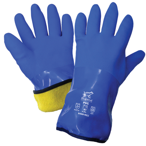 [A-8490] FrogWear® Premium Waterproof Triple-Dipped PVC Low Temperature Gloves
