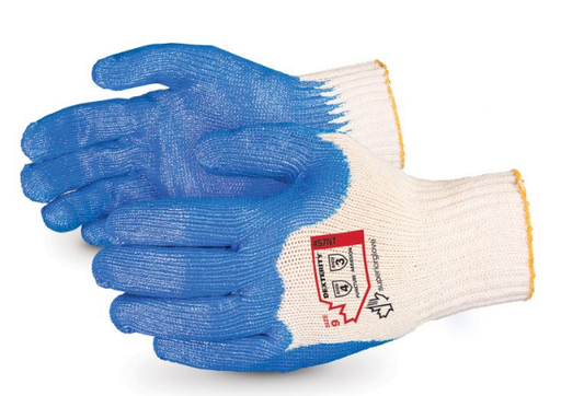 [A-686] 7 Gauge Cotton Knit Glove with Nitrile Palm