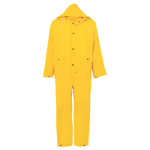[SA-R8900] Yellow 3 Piece PVC Rainsuit