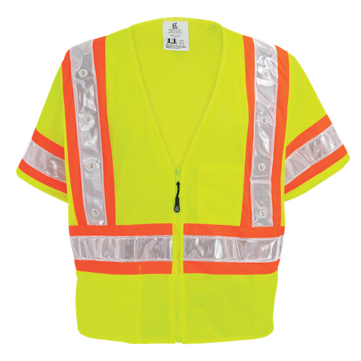 [SA-GLO-12LED] Hi Vis Lightweight Mesh Safety LED Vest
