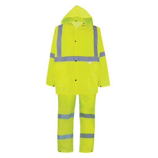 [SA-GLO-8000] 3-Piece High-Visibility Rain Suit