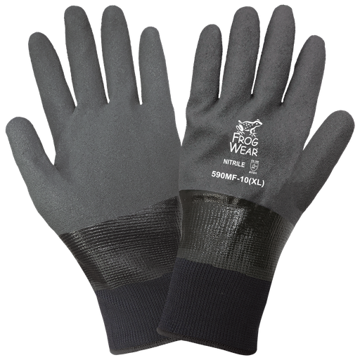 [A-6280MF] FrogWear® 13 Gauge Fully Coated Mach Finish Nitrile Glove