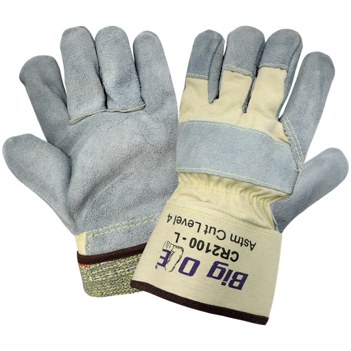 [A-546HCR] Big Ole - Cut Resistant Premium Leather Palm Gloves