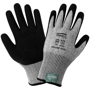 [CR913MF-S] Samurai Glove® Salt-and-Pepper Tuffalene® Platinum Cut Resistant Gloves, Small (Limited Inventory)