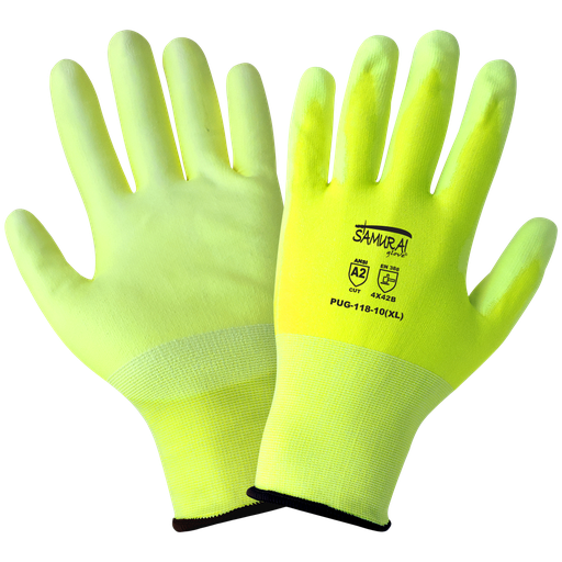 [A-6501-18] Samurai Glove® High Visibility 18-Gauge Tuffalene A2