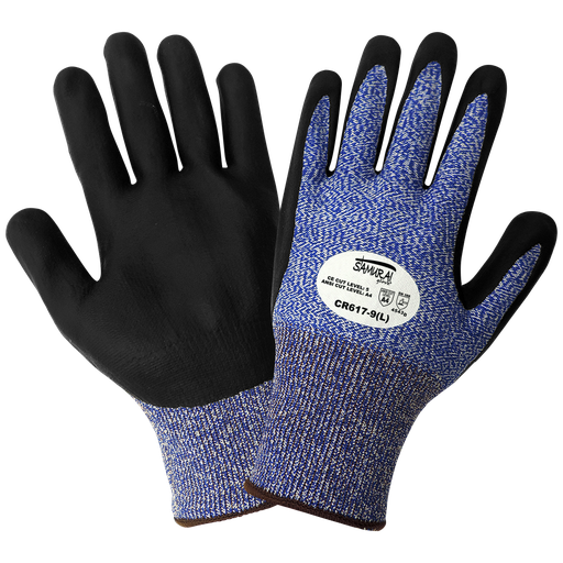 [A-6034HD] Samurai Glove® Cut Resistant Nitrile Palm Dipped A4
