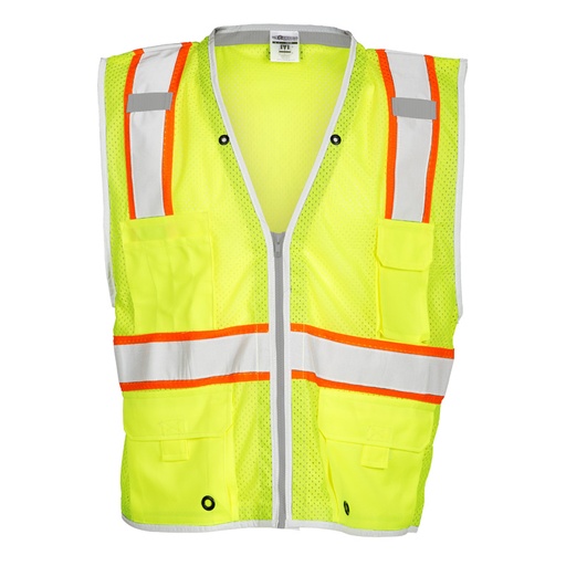[SA-1510] Heavy Duty Reflective Safety Vest, Lime
