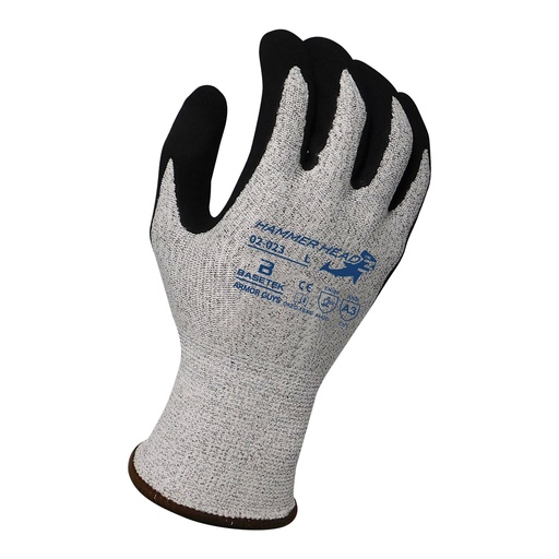 [A-02-023] 13 Gauge Hammer Head Cut MicroFoam Nitrile Palm Glove