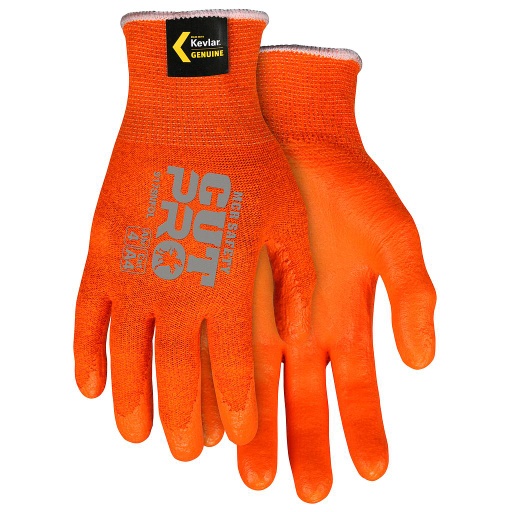 [A-9178NFO] 13 Gauge Coated Orange Kevlar Glove