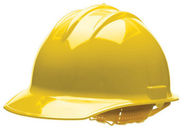 [HF-30YLR] Bullard Classic Cap Style Hard Hat with 6 Pt. Ratchet Suspension, Yellow