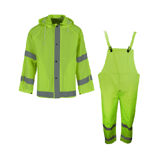 [SA-10182-55] Econo-Viz 3-Piece Rainsuit with Reflective Tape