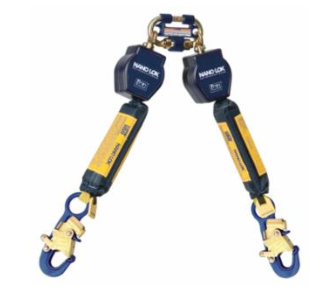 [FP-3101276] Nano-Lok Twin-Leg Quick Connect Self Retracting Lifelines - Webs, 6 ft, 420 lb