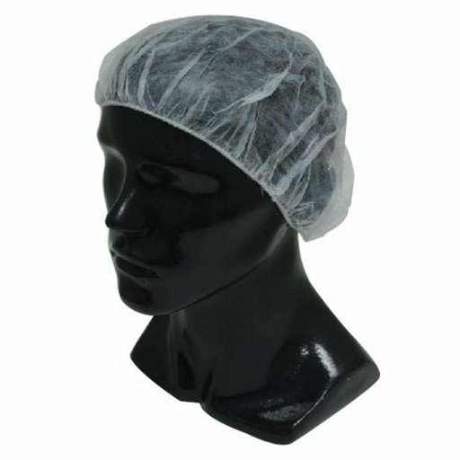 [DA-1821W/C] 21" Bouffant Cap, Hair Net, Spunbonded Polypropylene, White, 1000/CS