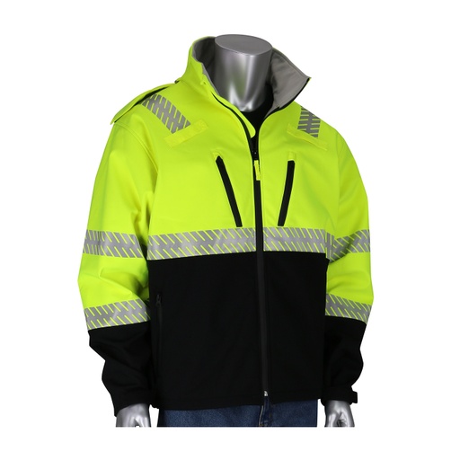 [SA-333-1550] Ripstop Softshell Black Bottom Jacket