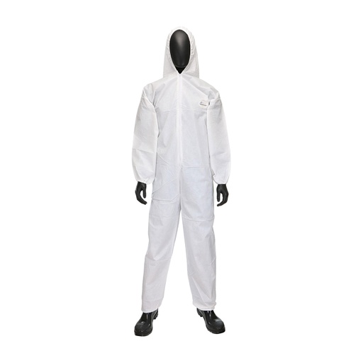 [DA-3706] PosiWear UB Coverall with Elastic Wrist & Ankle, Attached Hood (25/CS)
