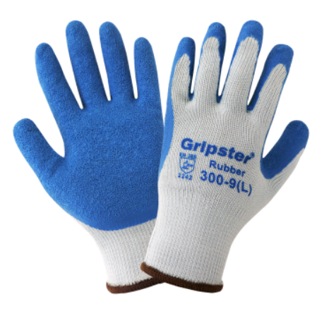 [A-300] Gripster® Seamless Gray Rubber Palm Coated Glove