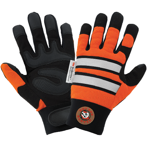 [A-HR9000VIS] Hot Rod Gloves® High-Visibility Synthetic Leather Glove