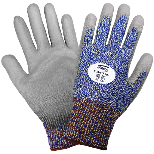 [A-PUG-617] Samurai Glove® Lightweight Polyurethane Coated Cut Resistant Gloves-ANSI A4 Cut Resistance