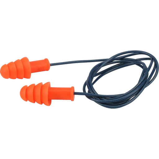 [HP-267-HPR400D] PIP® Metal Detectable Reusable TPR Corded Ear Plugs - NRR 27